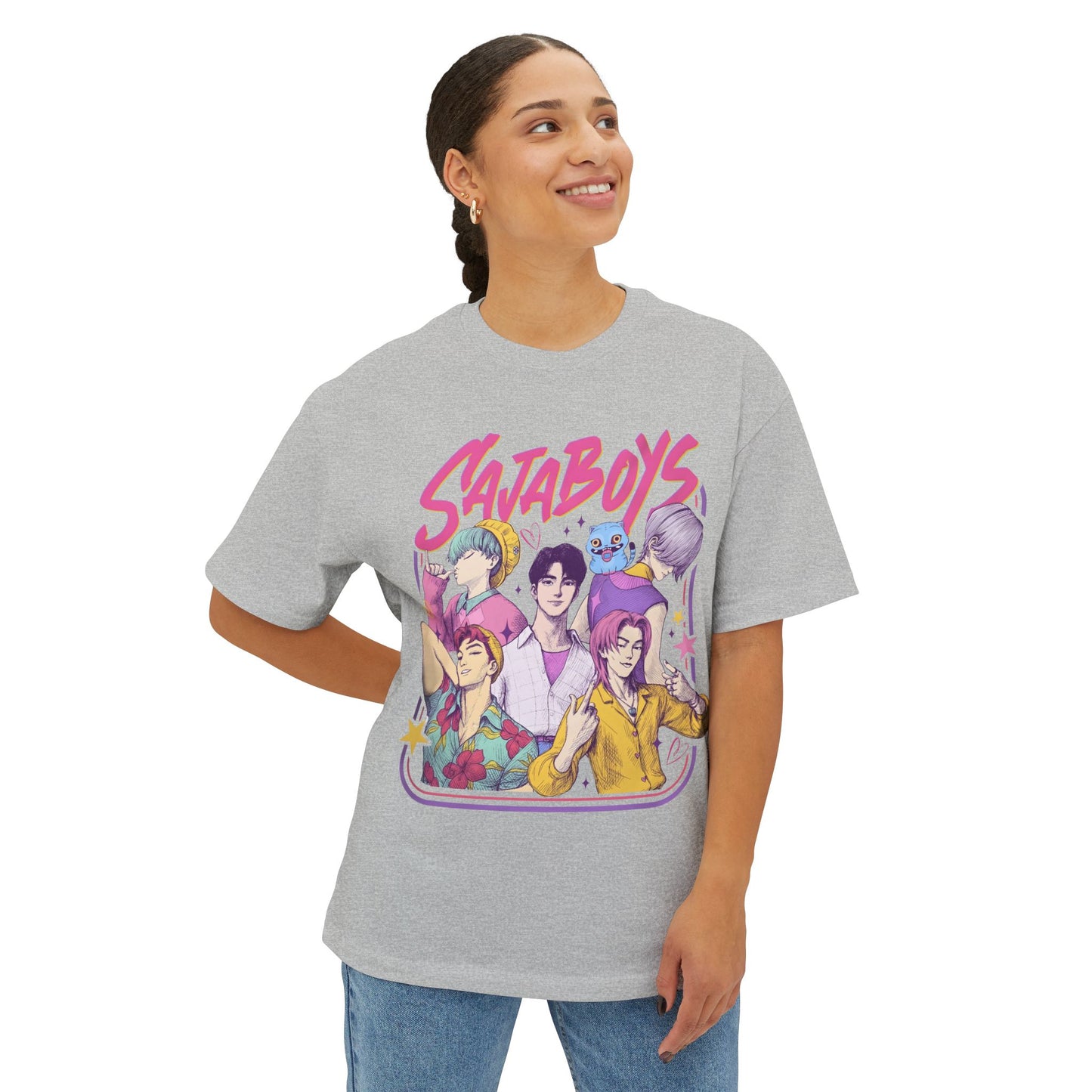 K-Pop Boys: Unisex Oversized Boxy Tee