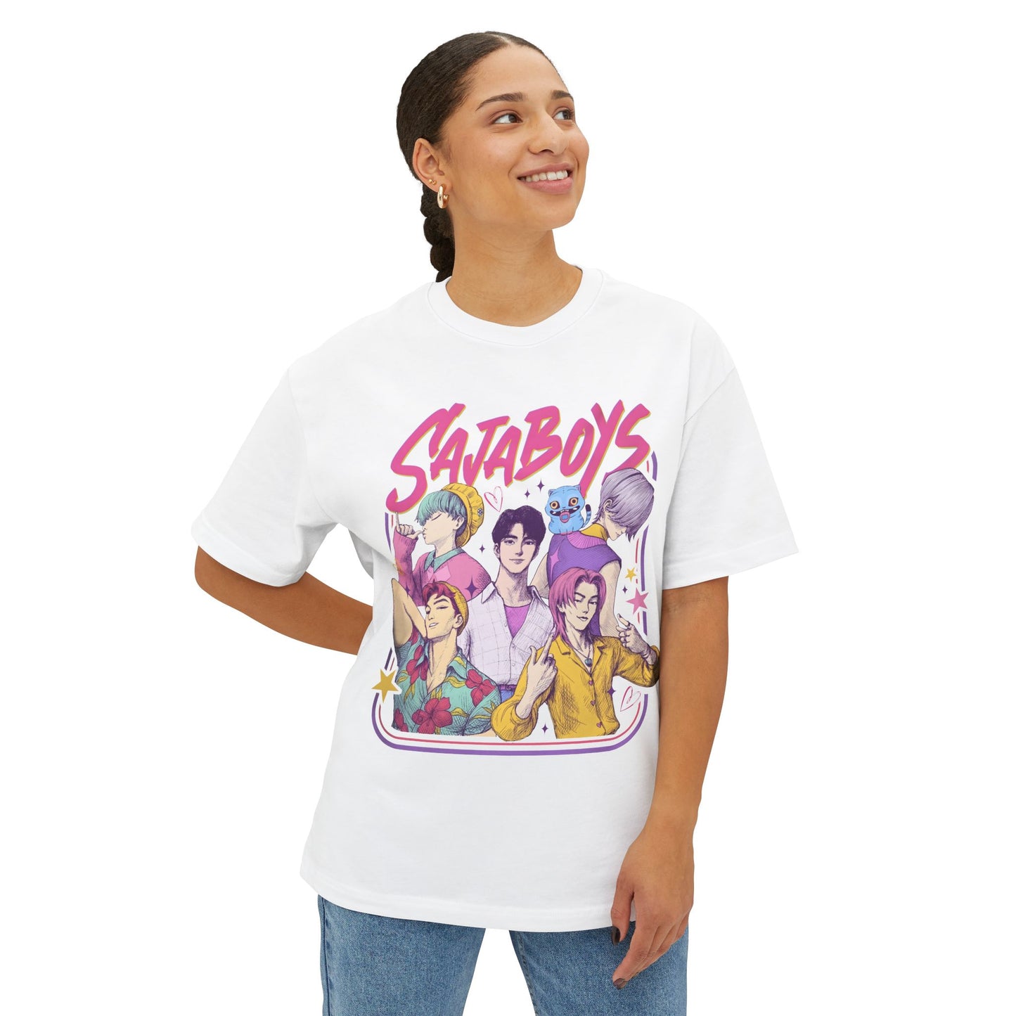 K-Pop Boys: Unisex Oversized Boxy Tee