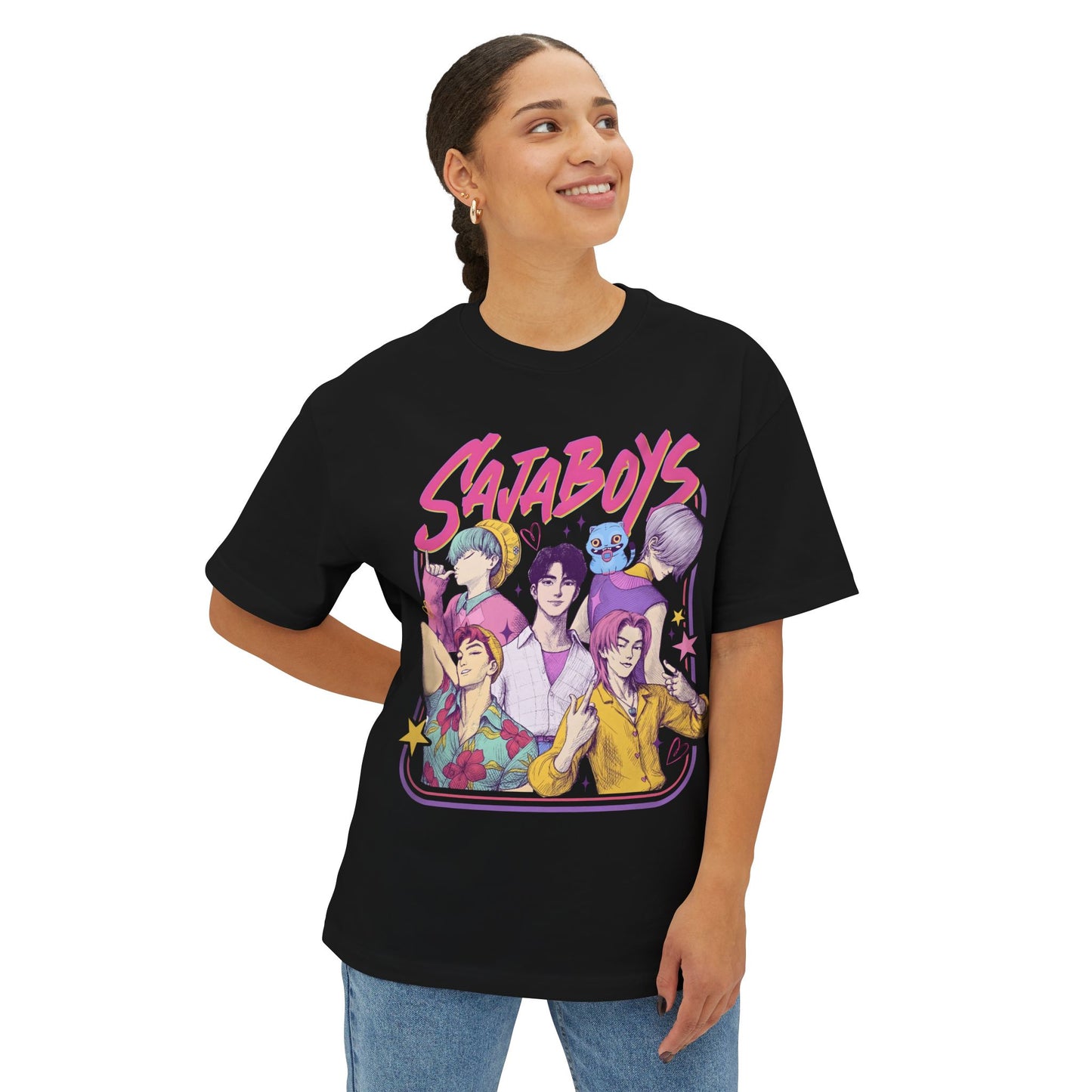 K-Pop Boys: Unisex Oversized Boxy Tee