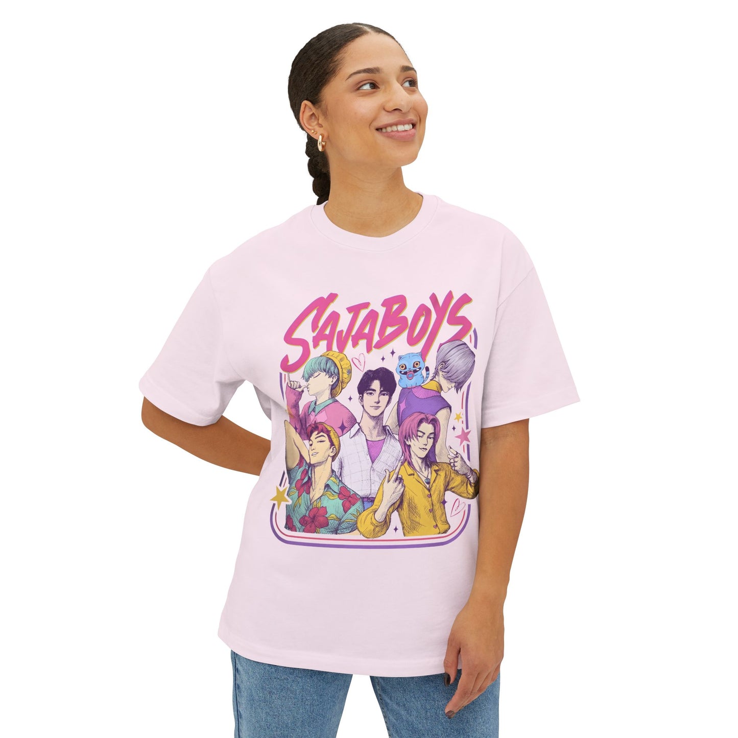 K-Pop Boys: Unisex Oversized Boxy Tee
