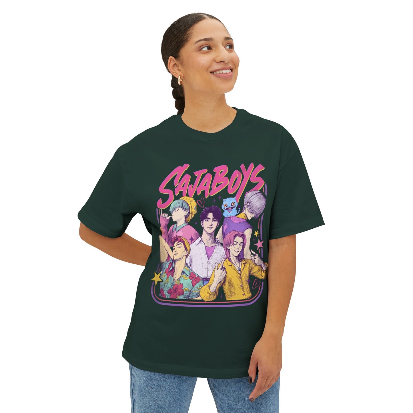 K-Pop Boys: Unisex Oversized Boxy Tee