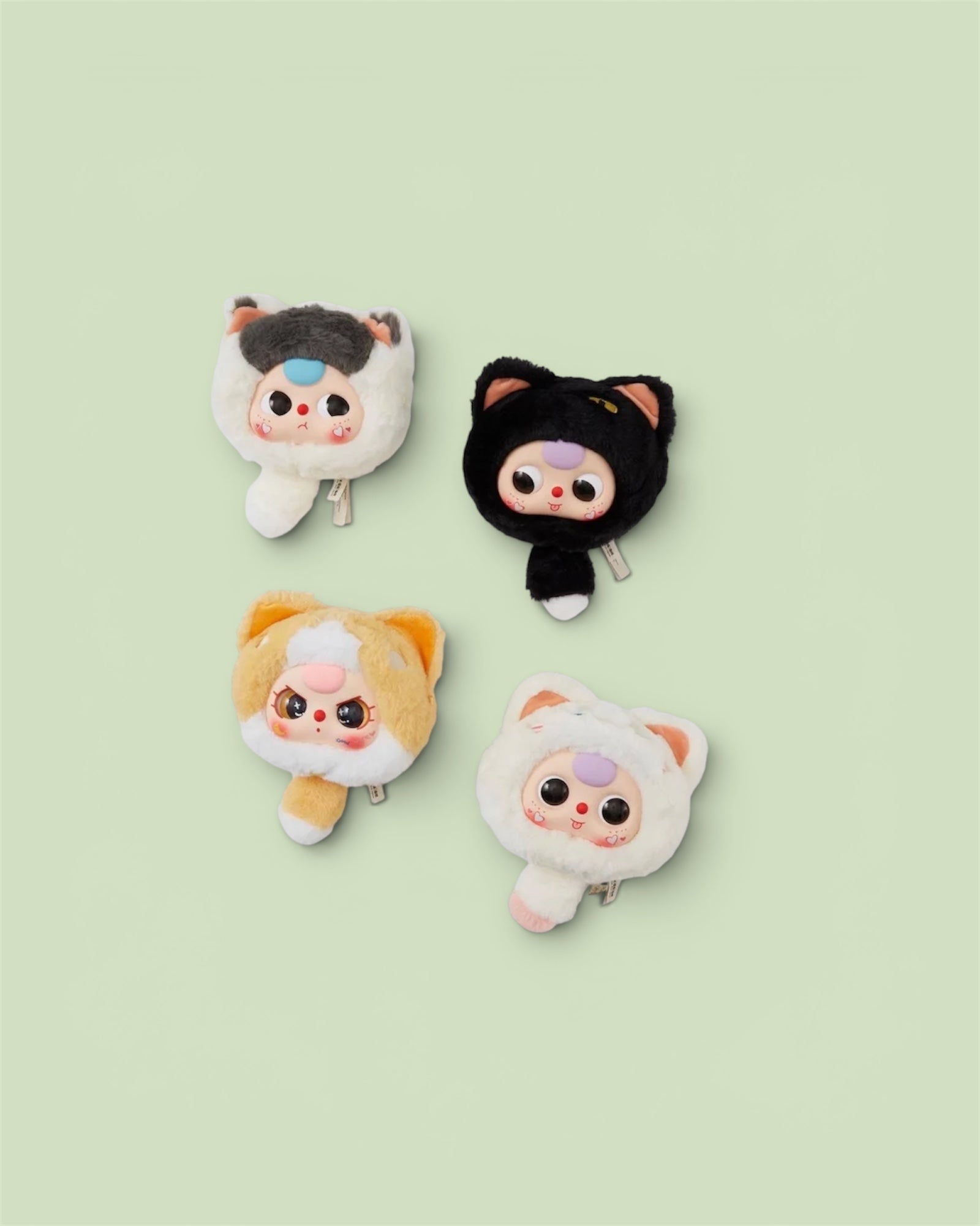 ぷーちゃん　36 Baby Three Fortune Cat Zipper Bag Plush Blind Box – Chiefly