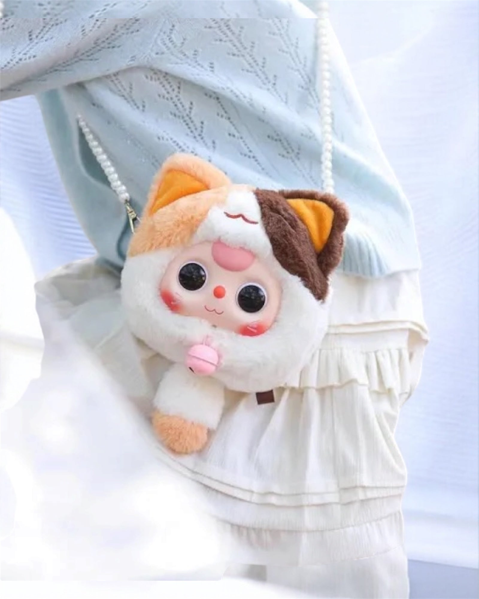 Baby Three Fortune Cat Zipper Bag Plush Blind Box – Chiefly