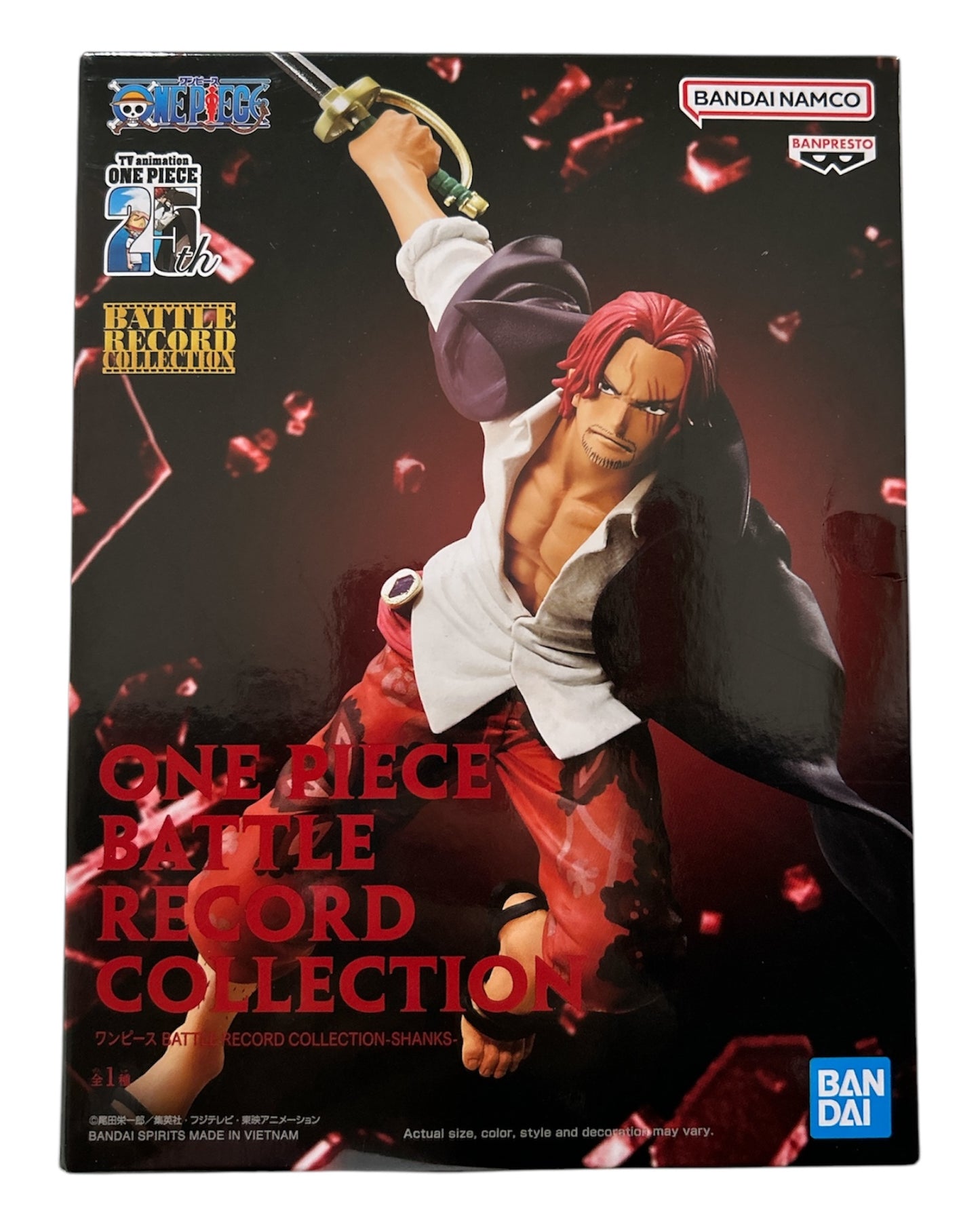 Banpresto Shanks Battle Record Collection One Piece figure